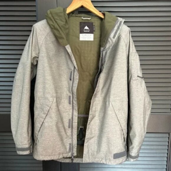Burton “Dhaka” Men's Hooded Gray Snow Jacket, Size Small - Picture 2 of 15